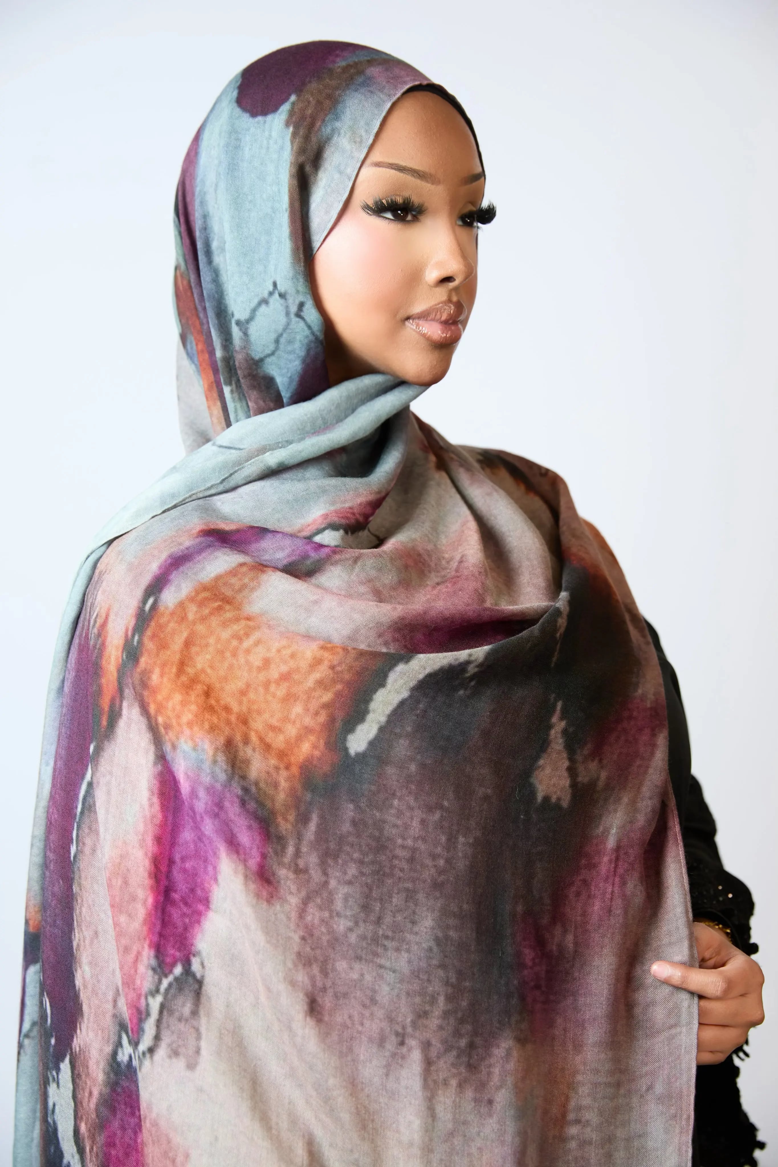 Abstract Printed Modal Hijab Dar-Al-Hayya