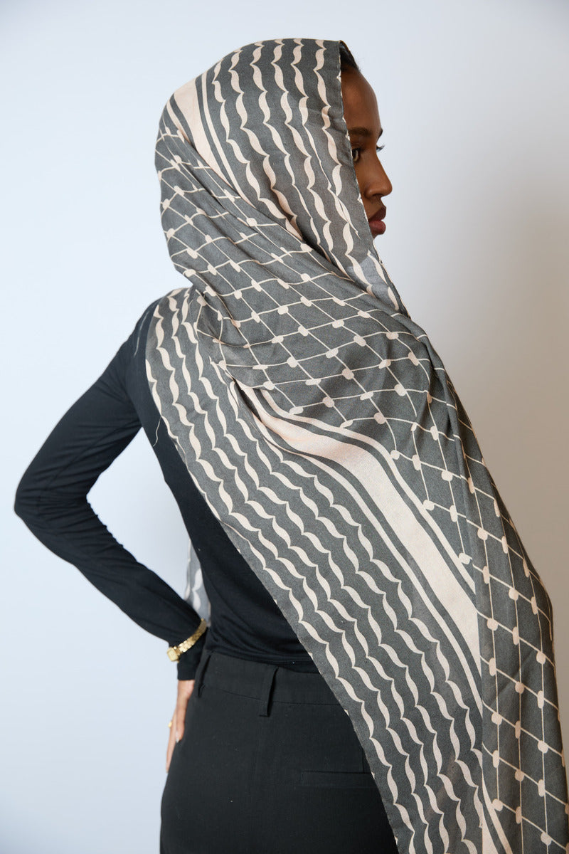 Keffiyeh Printed Modal Hijab