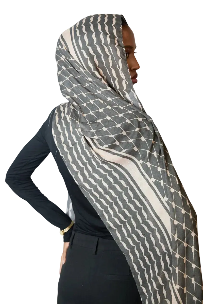Keffiyeh Printed Modal Hijab Dar-Al-Hayya