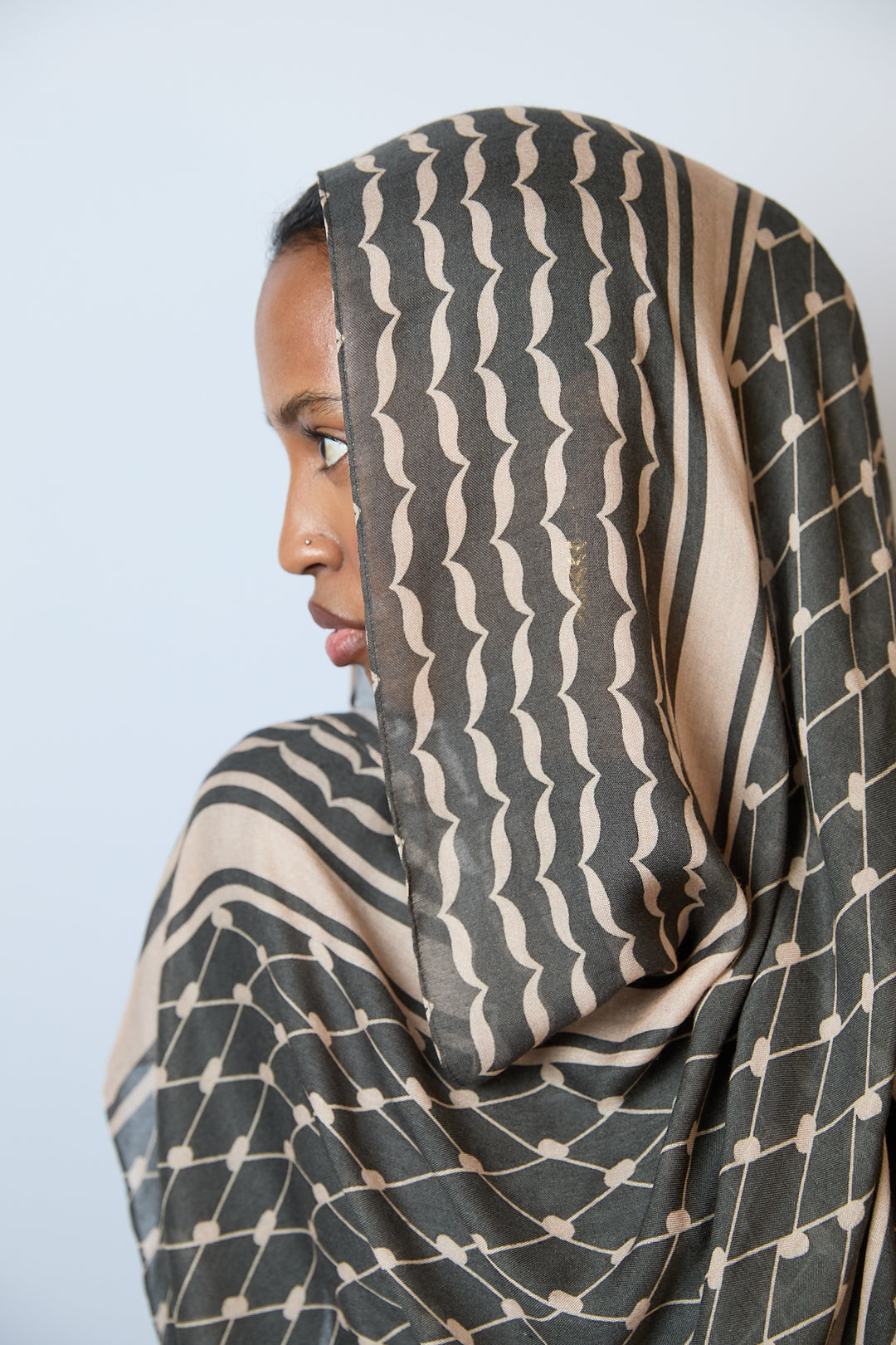 Keffiyeh Printed Modal Hijab