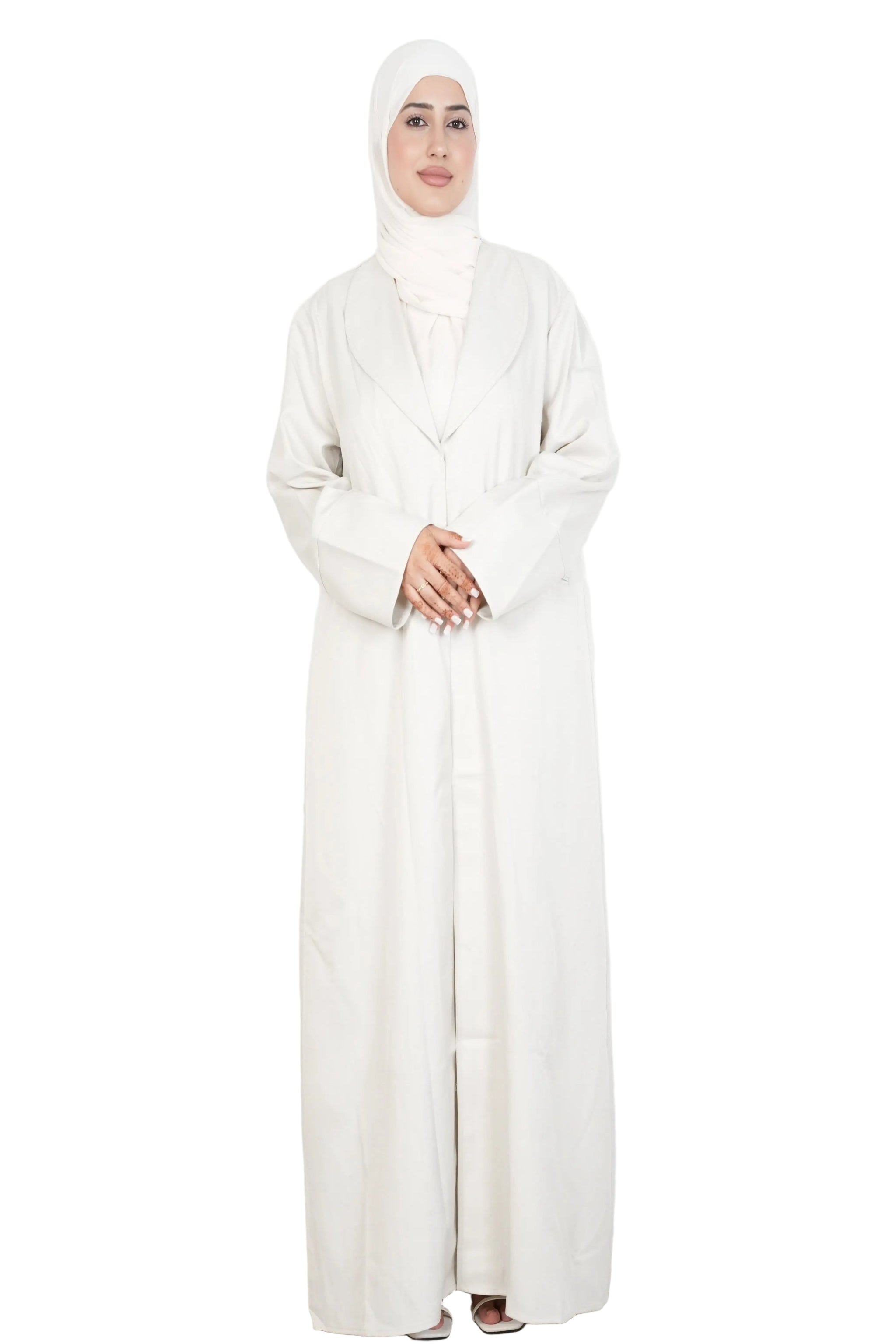 Ivory Bliss Blazer Abaya Set Dar-Al-Hayya
