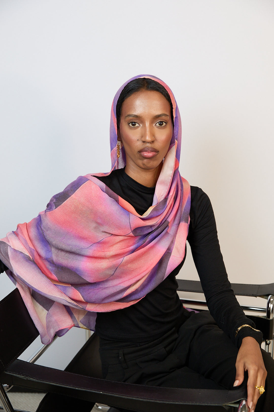 Sunset Prism Printed Modal Hijab