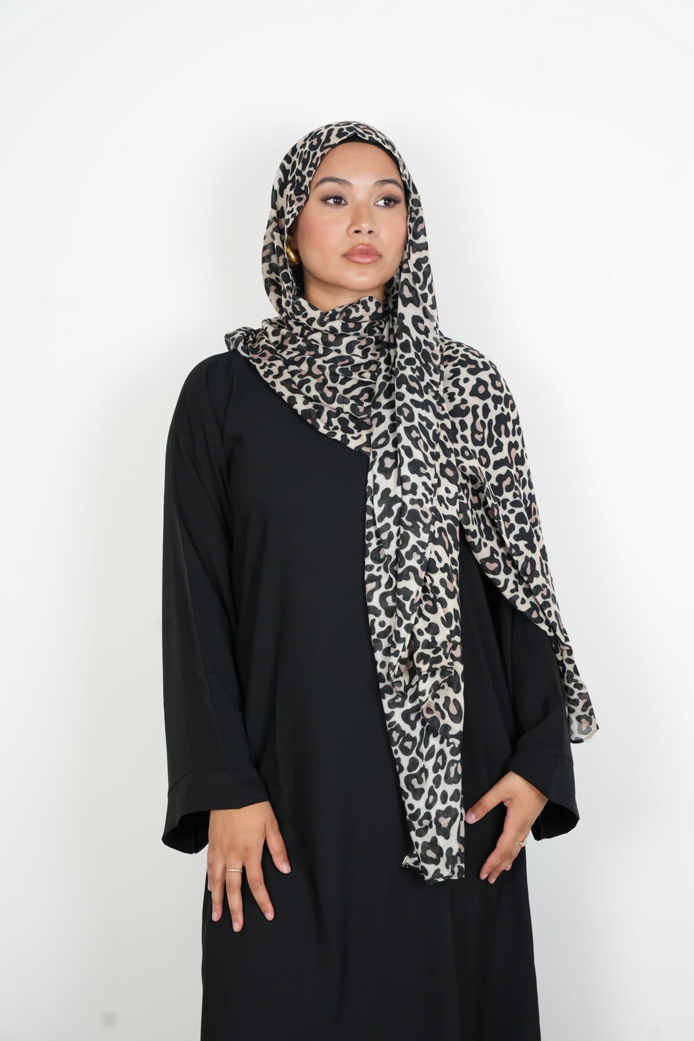 Zebra Print Modal Hijab
