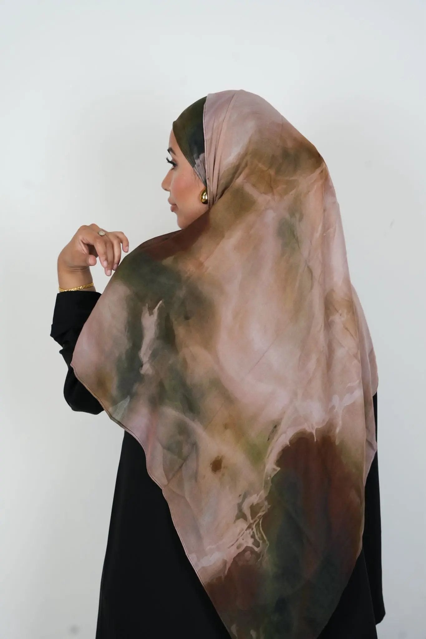 Bronze Haze Print Modal Hijab Dar-Al-Hayya