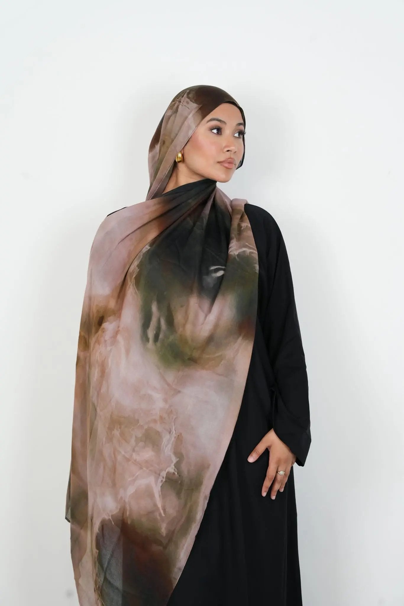 Bronze Haze Print Modal Hijab Dar-Al-Hayya