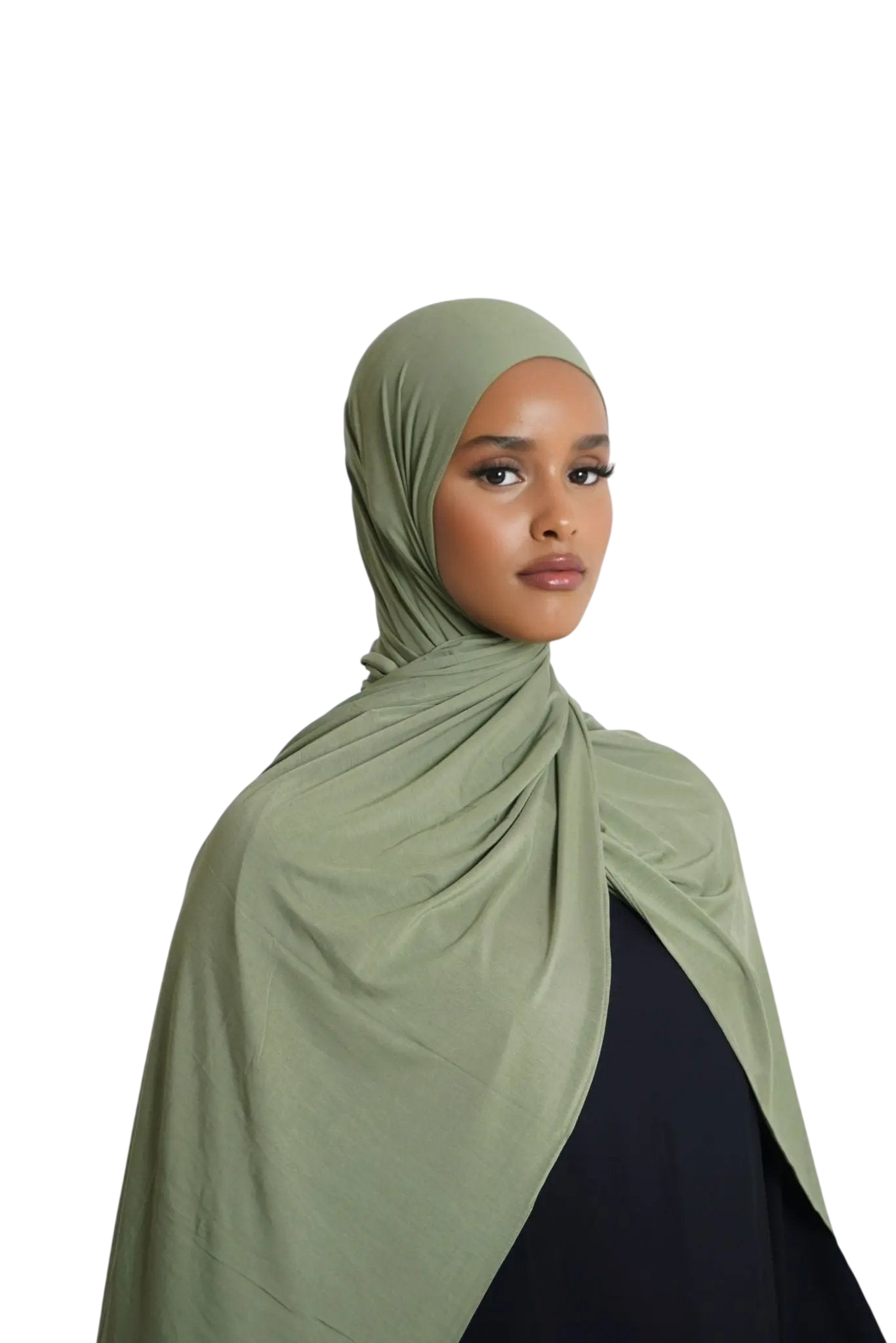 Verde Veil bamboo jersey hijab Dar-Al-Hayya