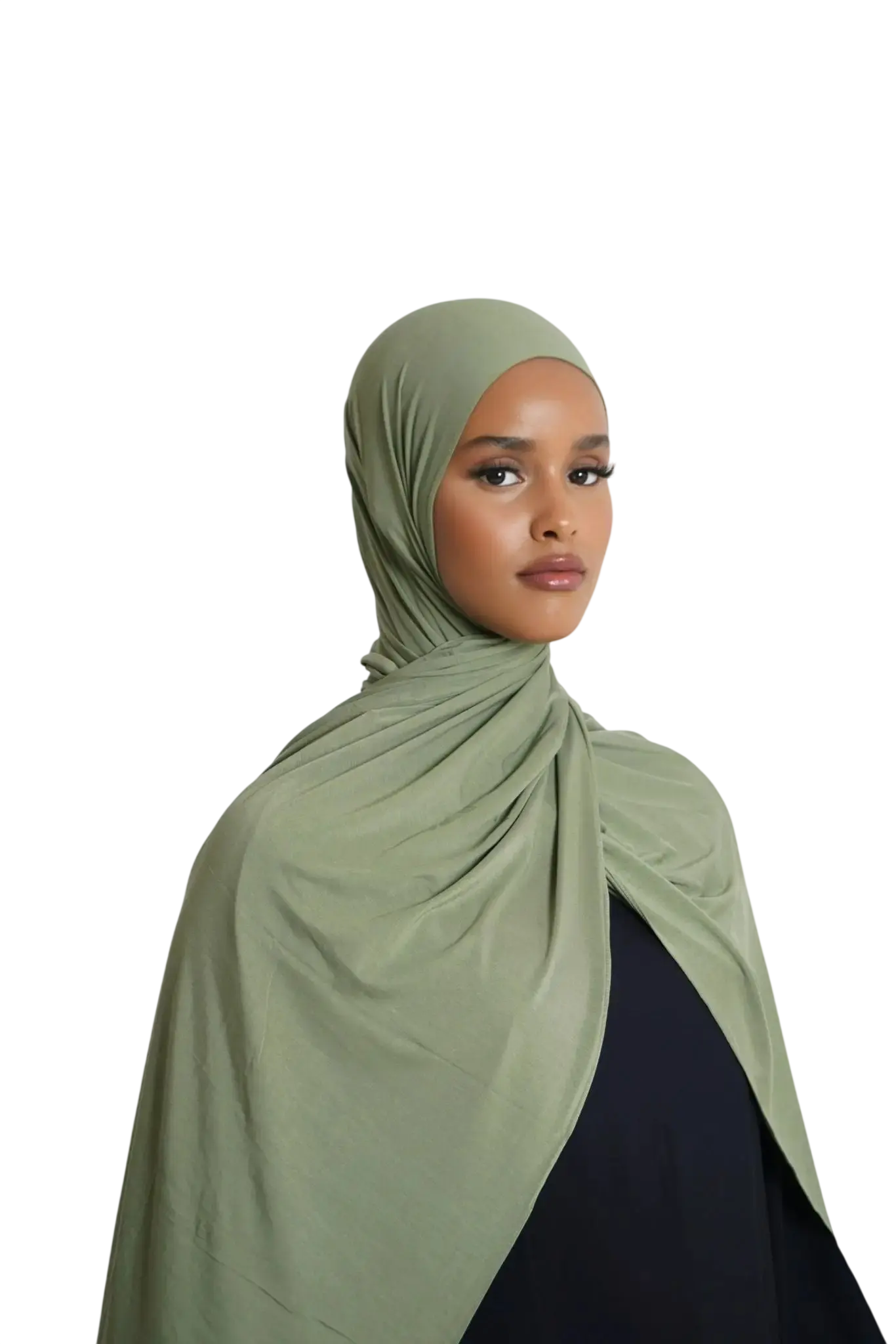 Verde Veil bamboo jersey hijab Dar-Al-Hayya