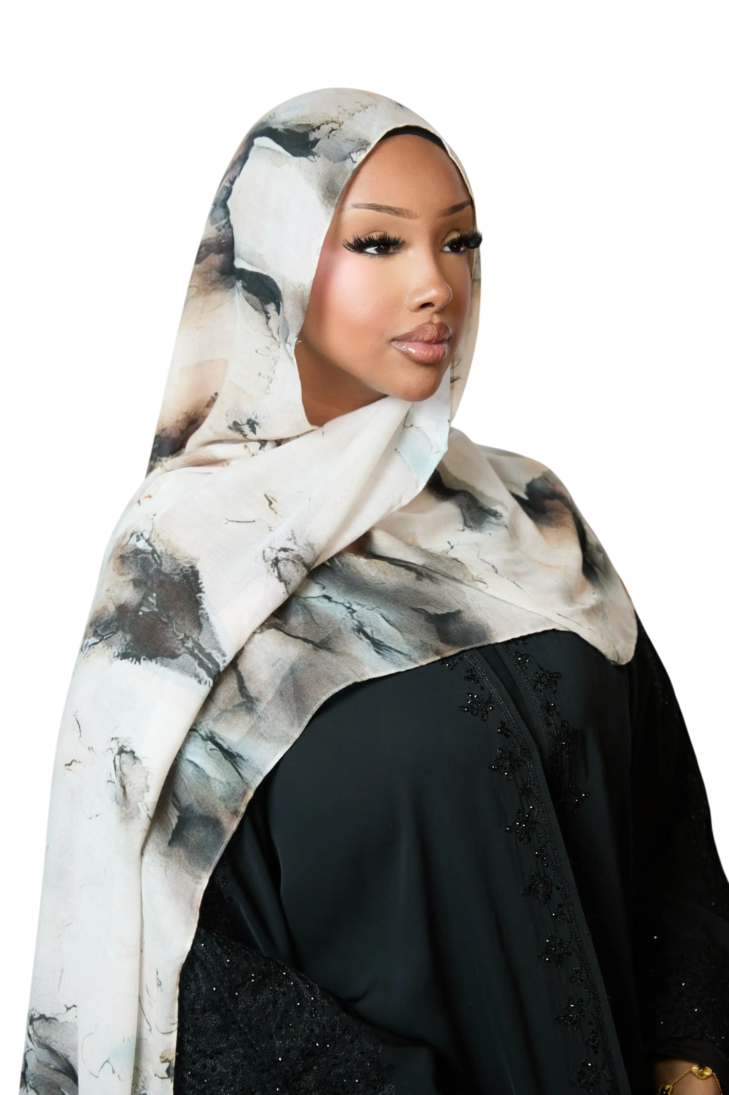 Marble Printed Modal Hijab Dar-Al-Hayya