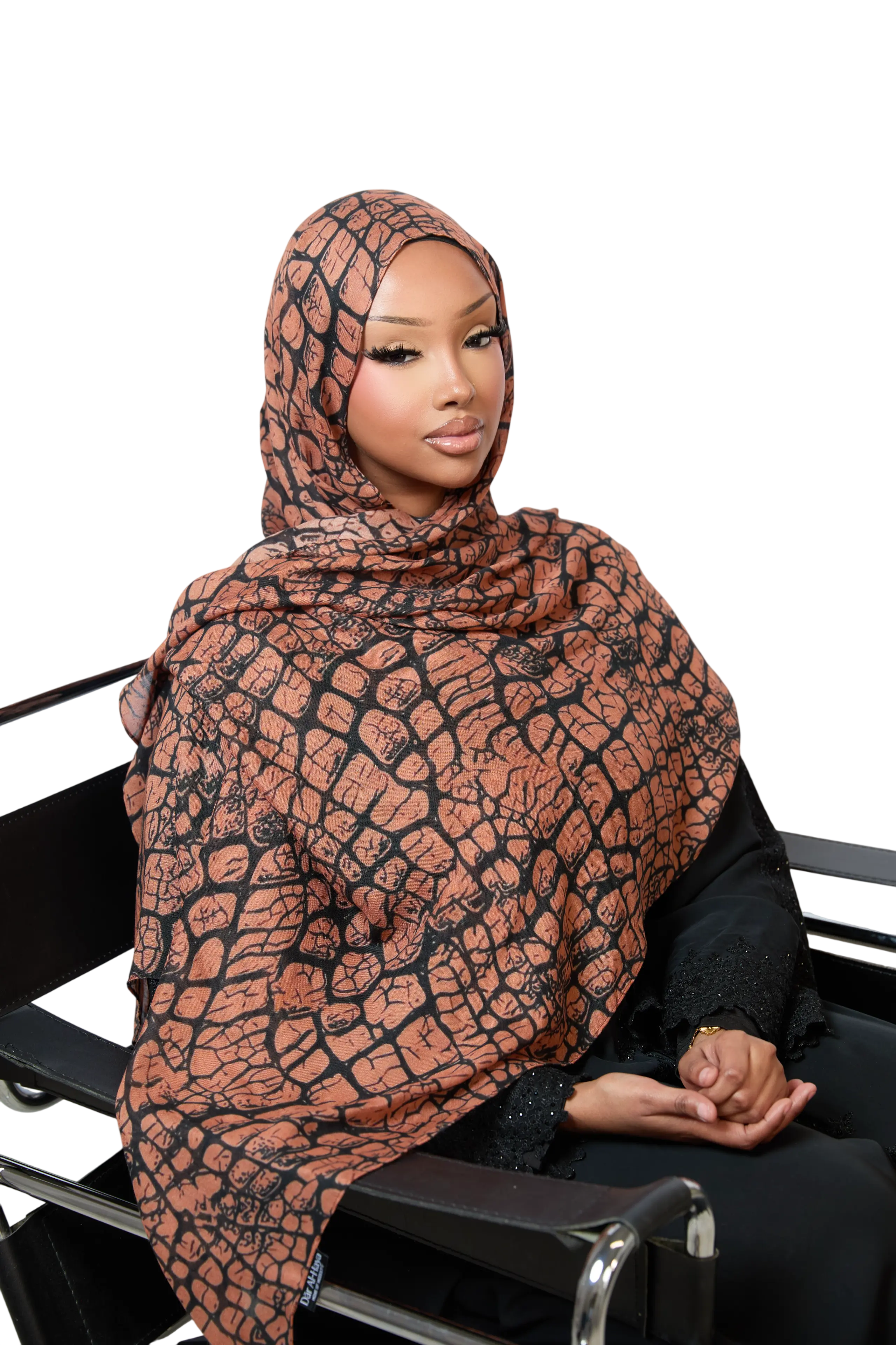 Crocodile Print Modal Hijab Dar-Al-Hayya