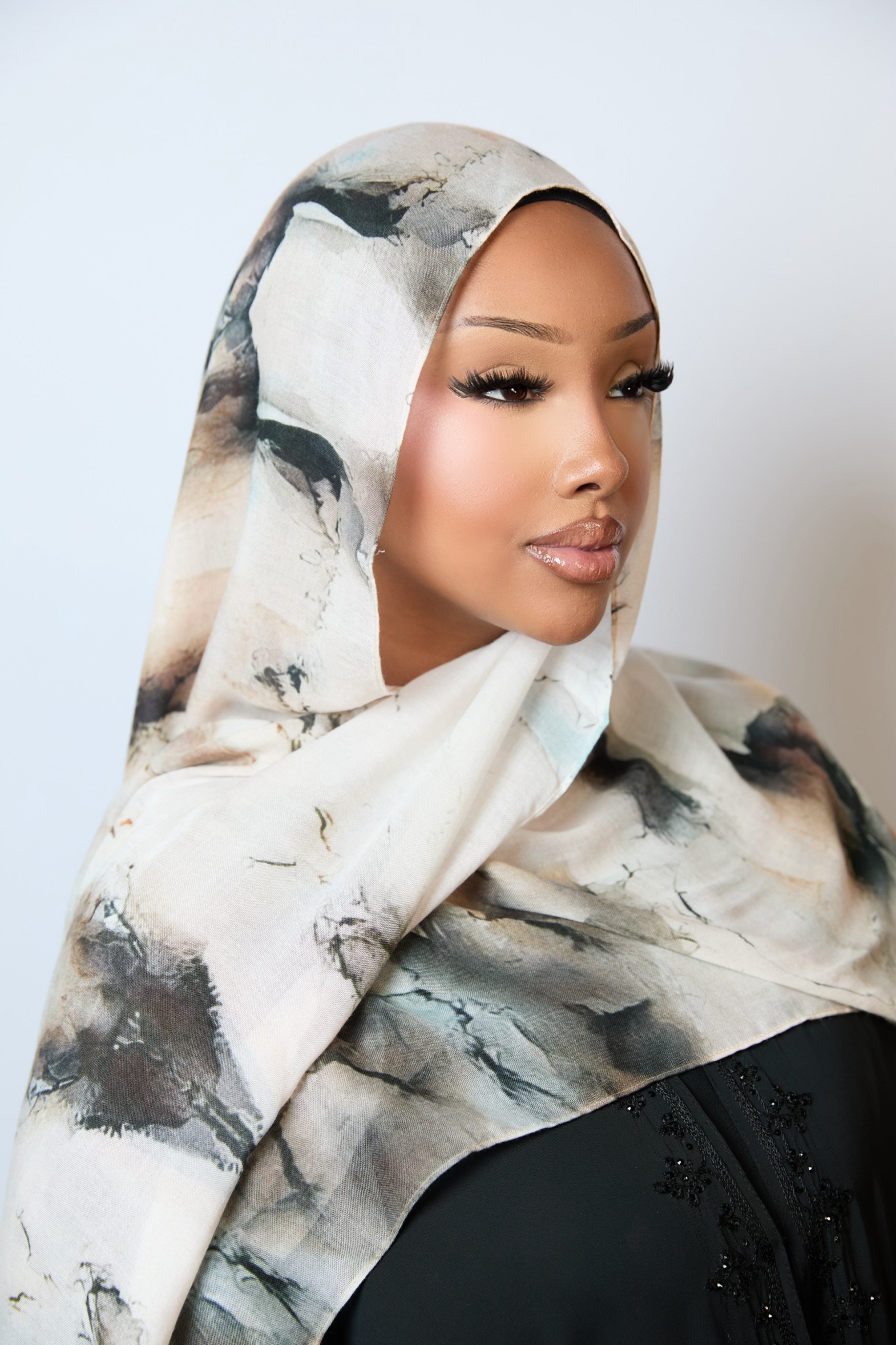 Marble Printed Modal Hijab
