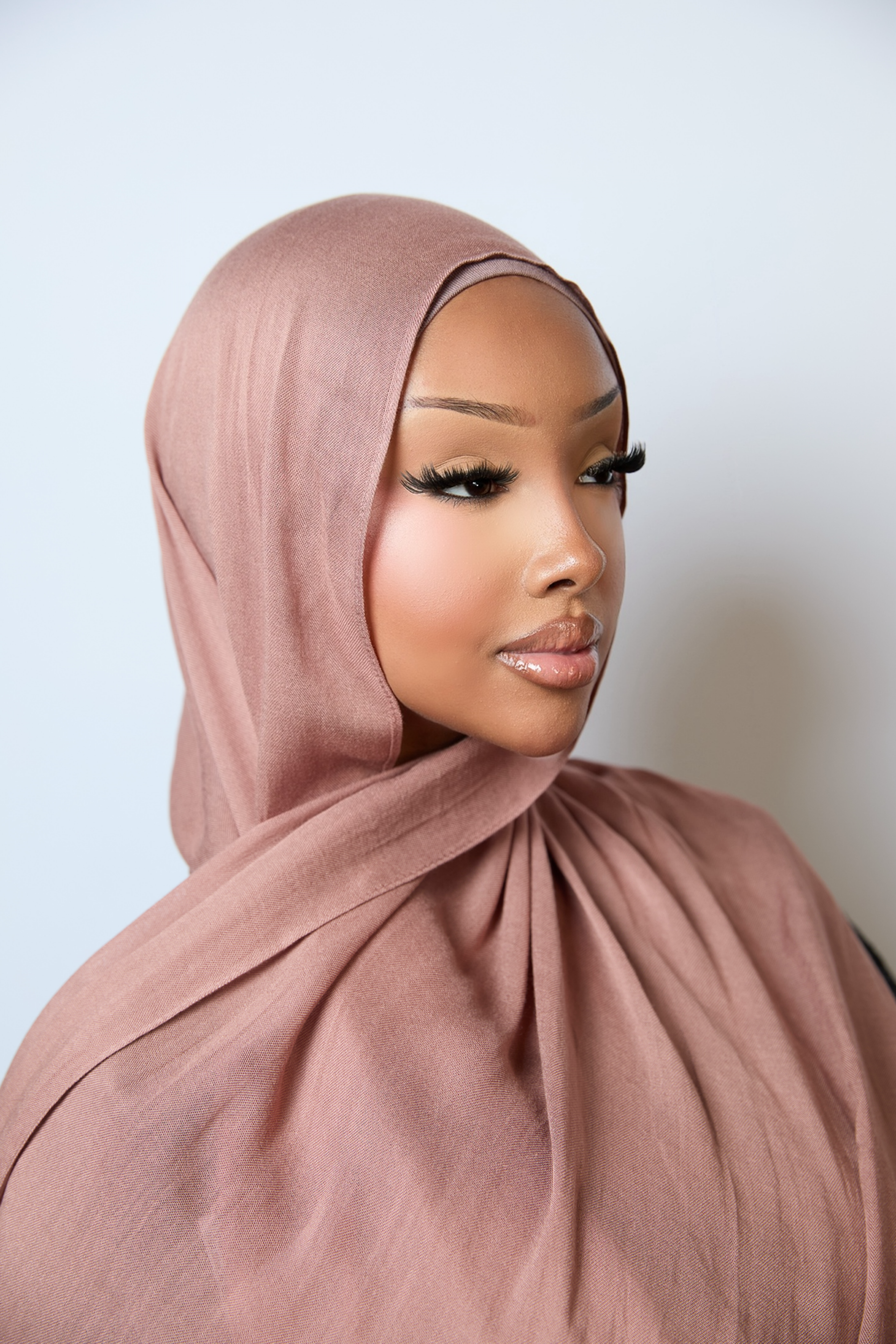 Dusty Rose Plain Modal Hijab