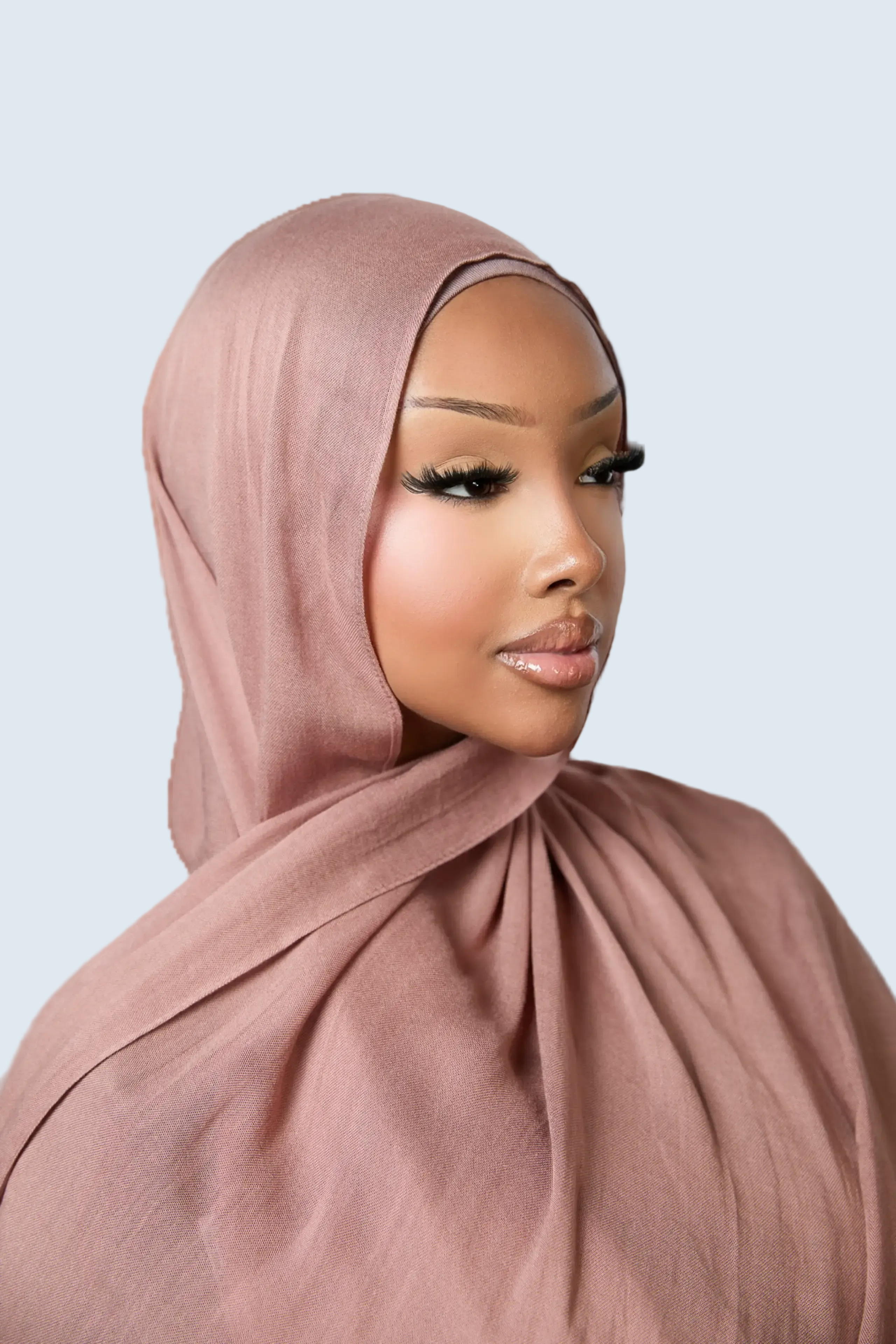 Dusty Rose Plain Modal Hijab Dar-Al-Hayya