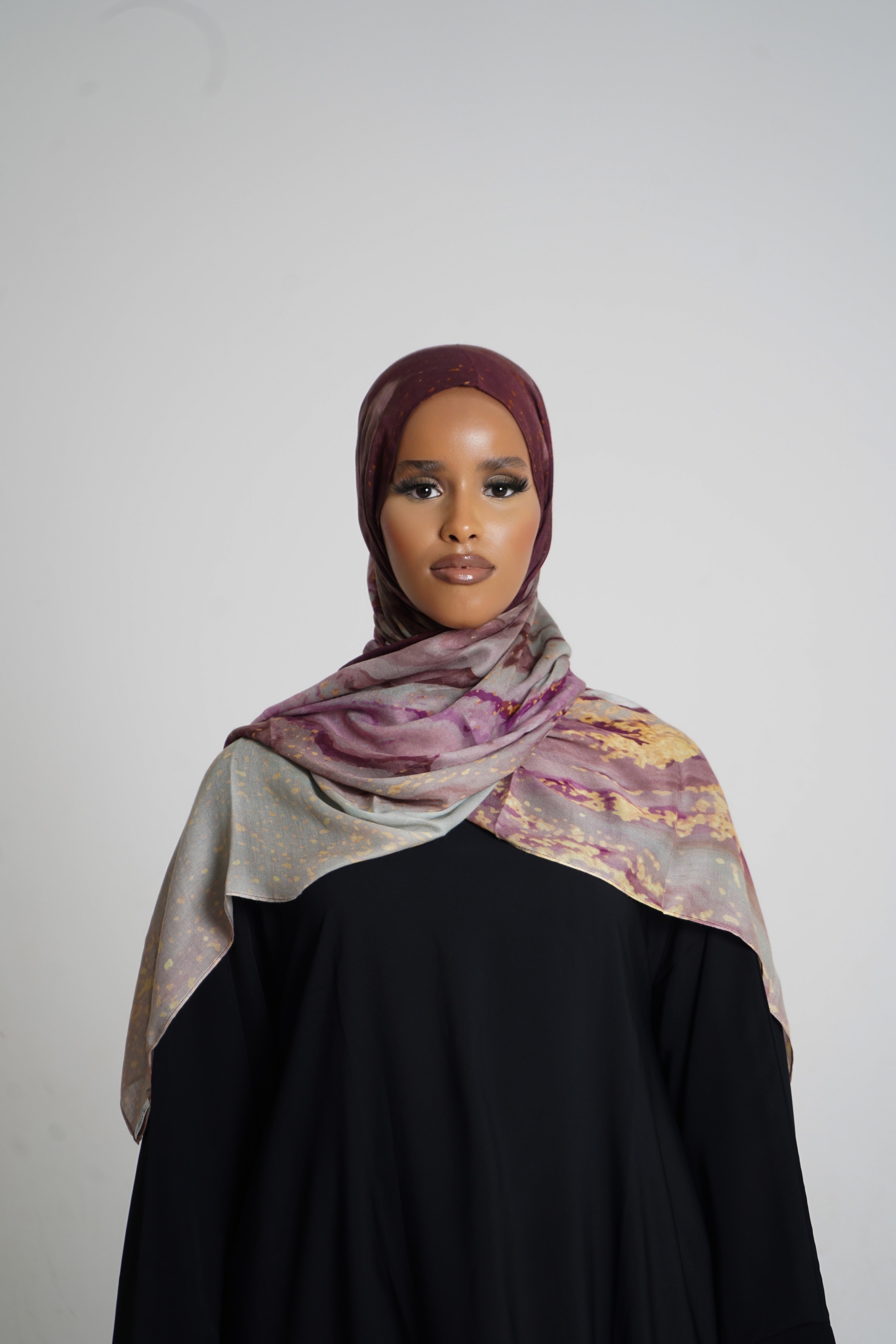 Golden Orchid Bamboo Print Modal