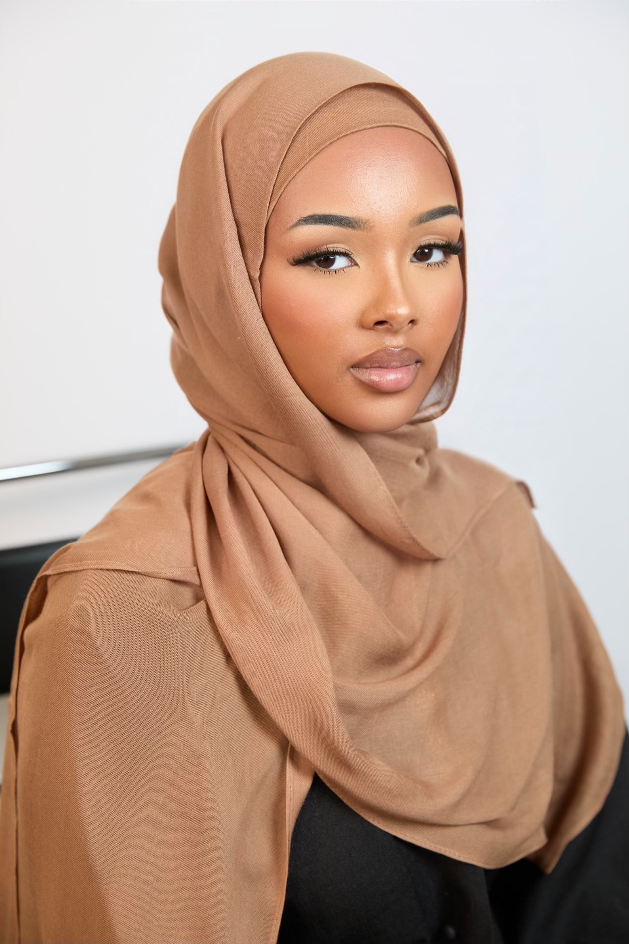 Camel Plain Modal Hijab