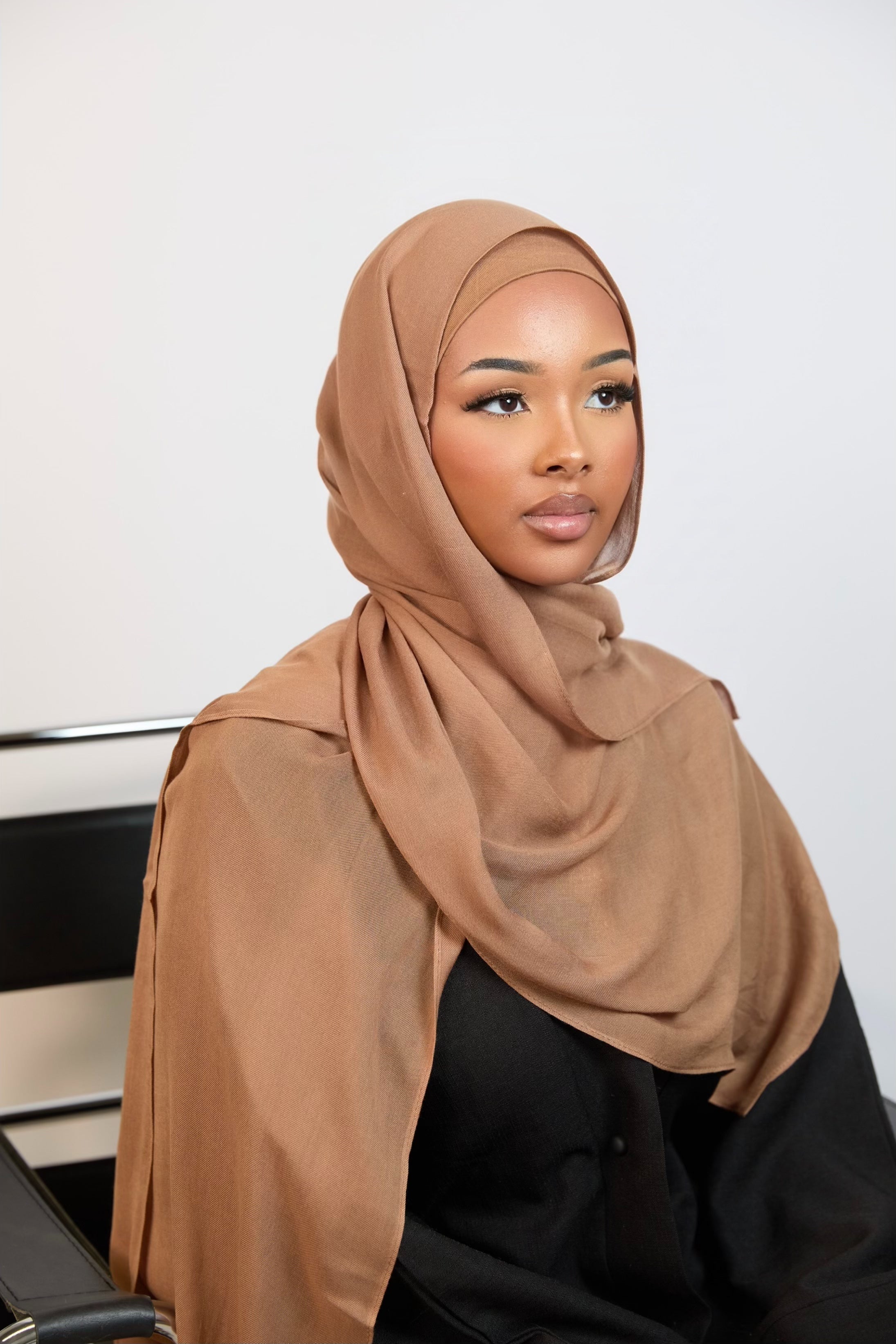 Camel Plain Modal Hijab