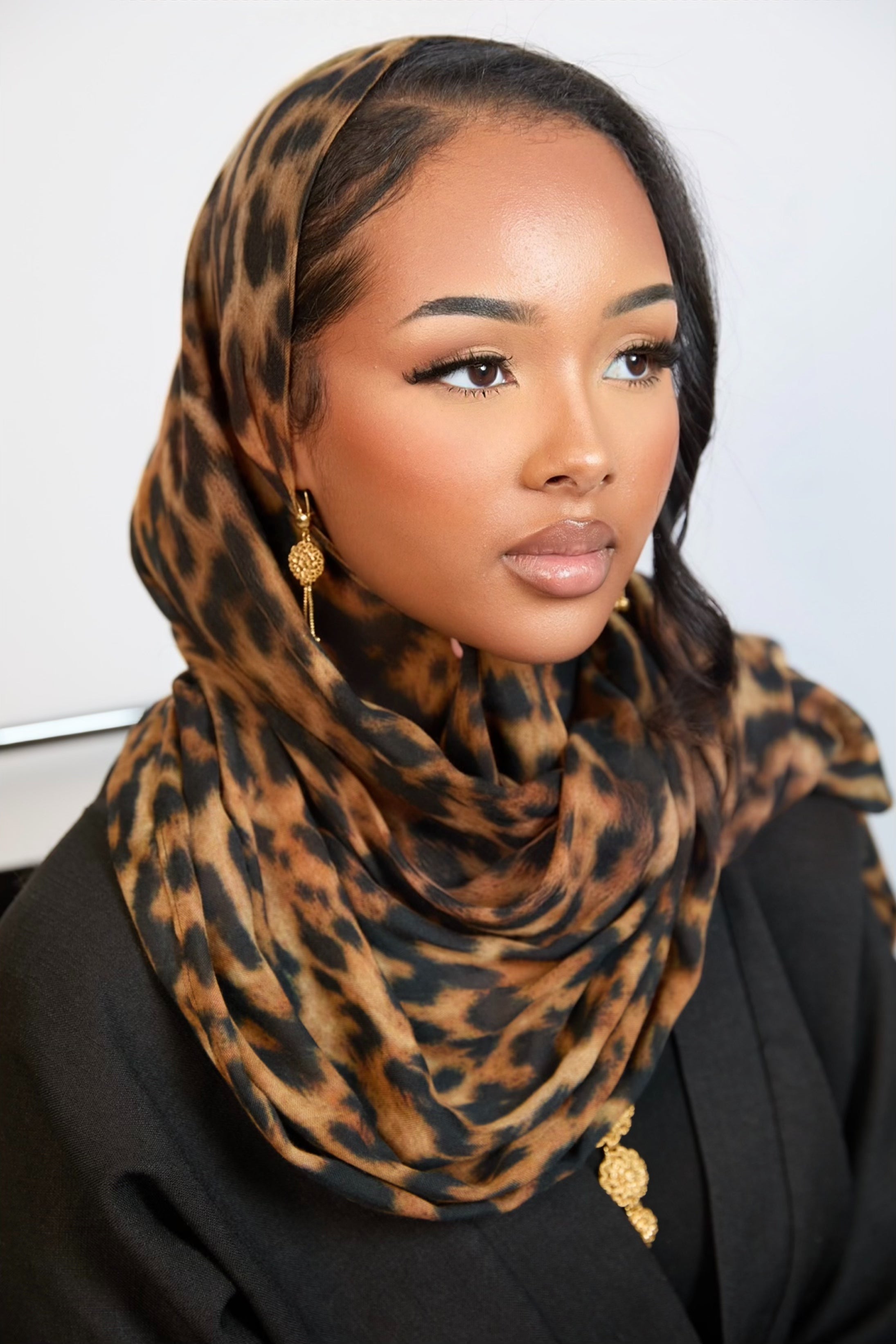Leopard Print Modal Hijab