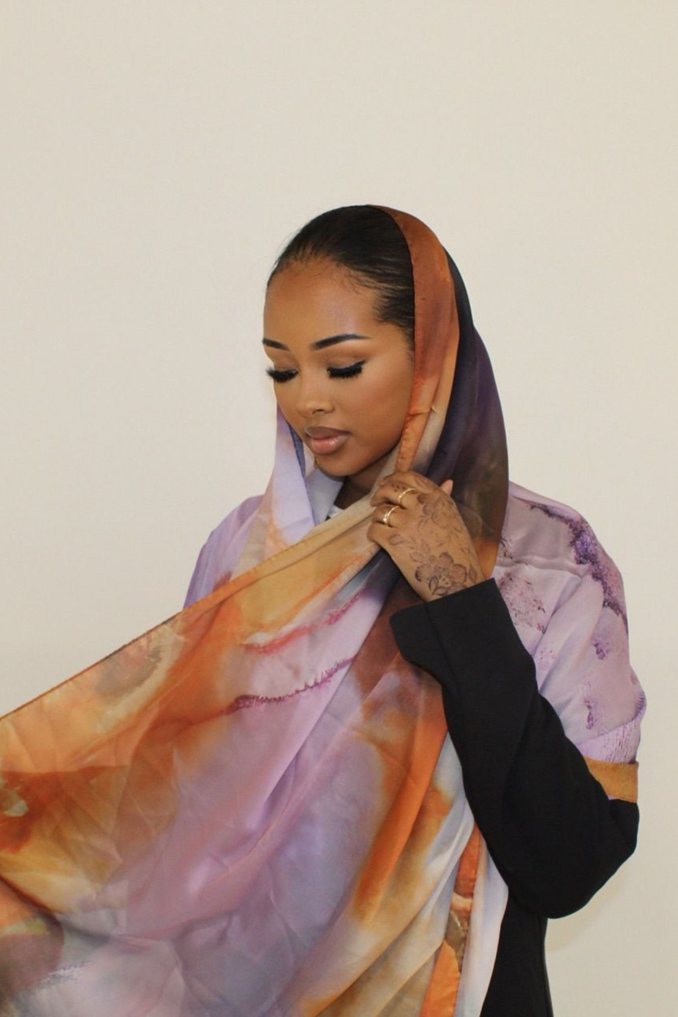 Satin Watercolor Hijabs