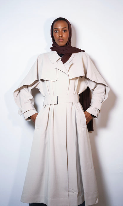 Ivory Elegance Cape Coat
