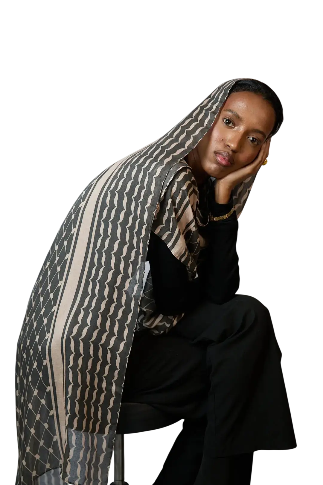 Keffiyeh Printed Modal Hijab Dar-Al-Hayya