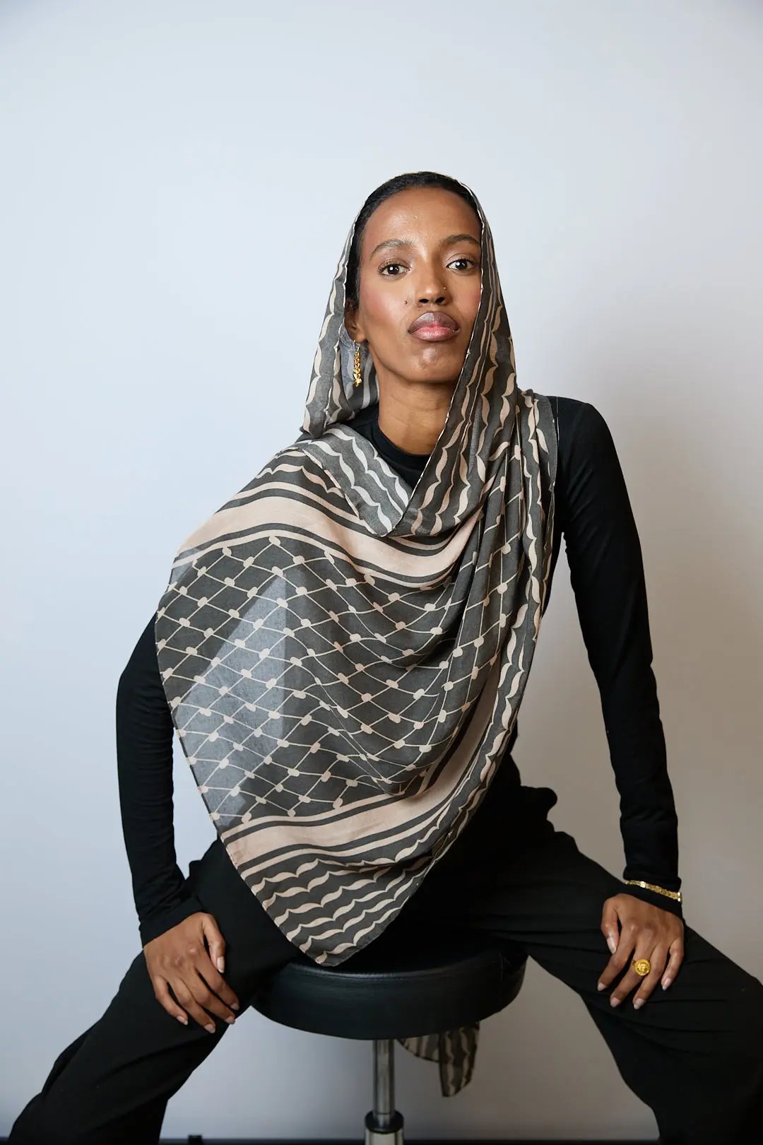 Keffiyeh Printed Modal Hijab Dar-Al-Hayya