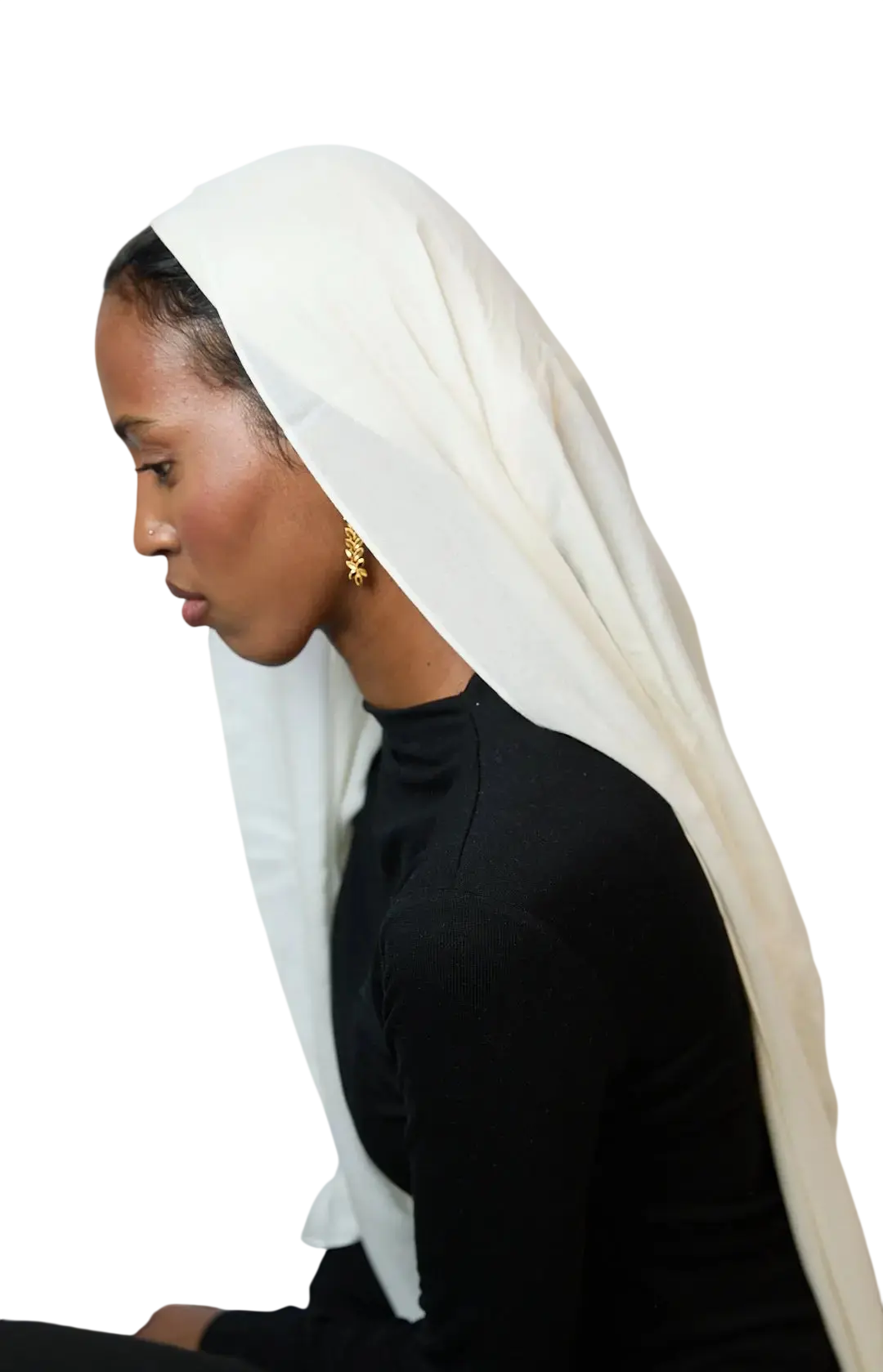 Ivory Plain Modal Hijab Dar-Al-Hayya