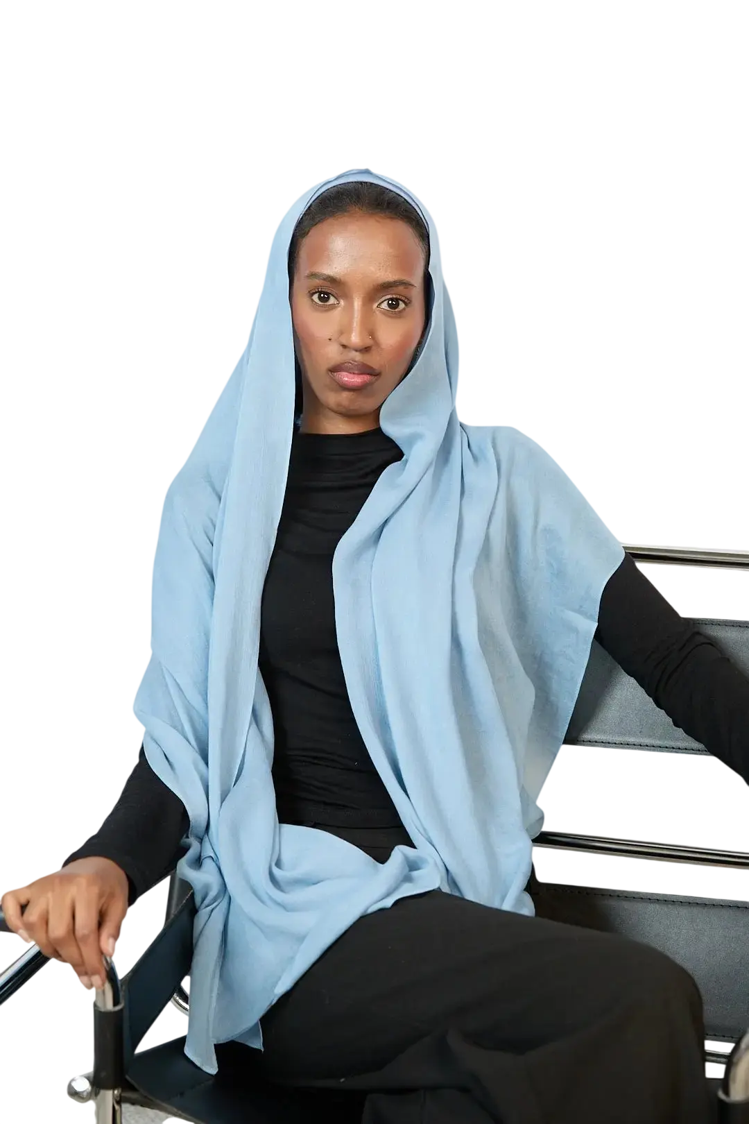 Light Blue Plain Modal Hijab Dar-Al-Hayya