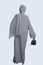 Elegance Noir and Blanc Abaya Dar-Al-Hayya