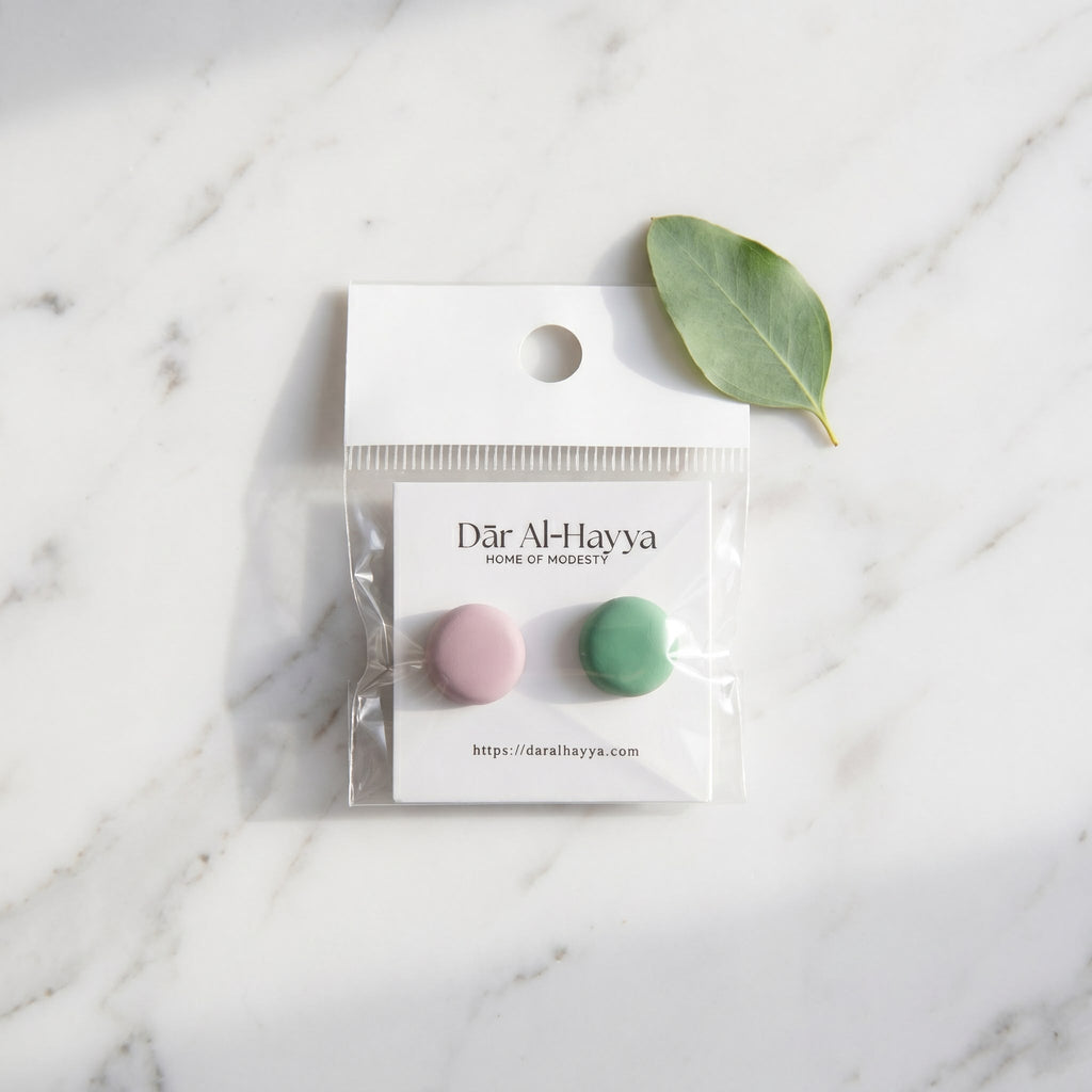 Safa Hold Magnetic Hijab Pins - Mint & Pink