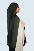 Forest Noir & Silver Ombre Modal Hijab Dar-Al-Hayya