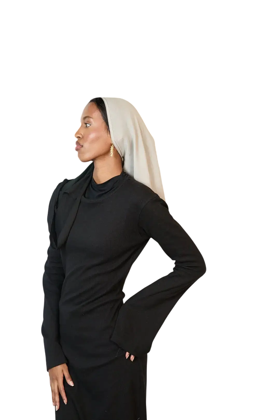 Forest Noir & Silver Ombre Modal Hijab Dar-Al-Hayya