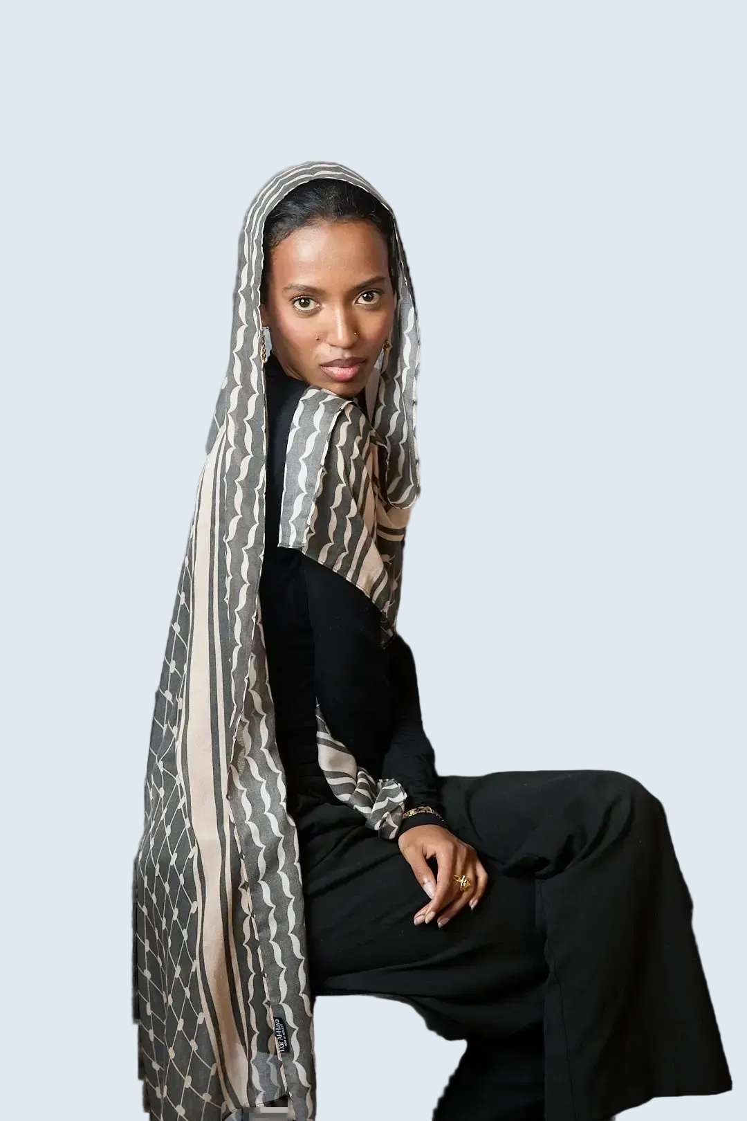 Keffiyeh Printed Modal Hijab Dar-Al-Hayya