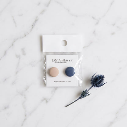 Safa Hold Magnetic Hijab Pins - Navy & Beige