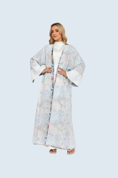 Blossom Breeze Floral Print Abaya Dar-Al-Hayya