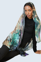 Abstract Harmony Printed Modal Hijab Dar-Al-Hayya