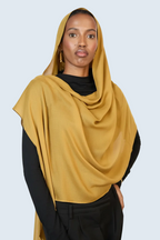 Mustard  Plain Modal Hijab Dar-Al-Hayya