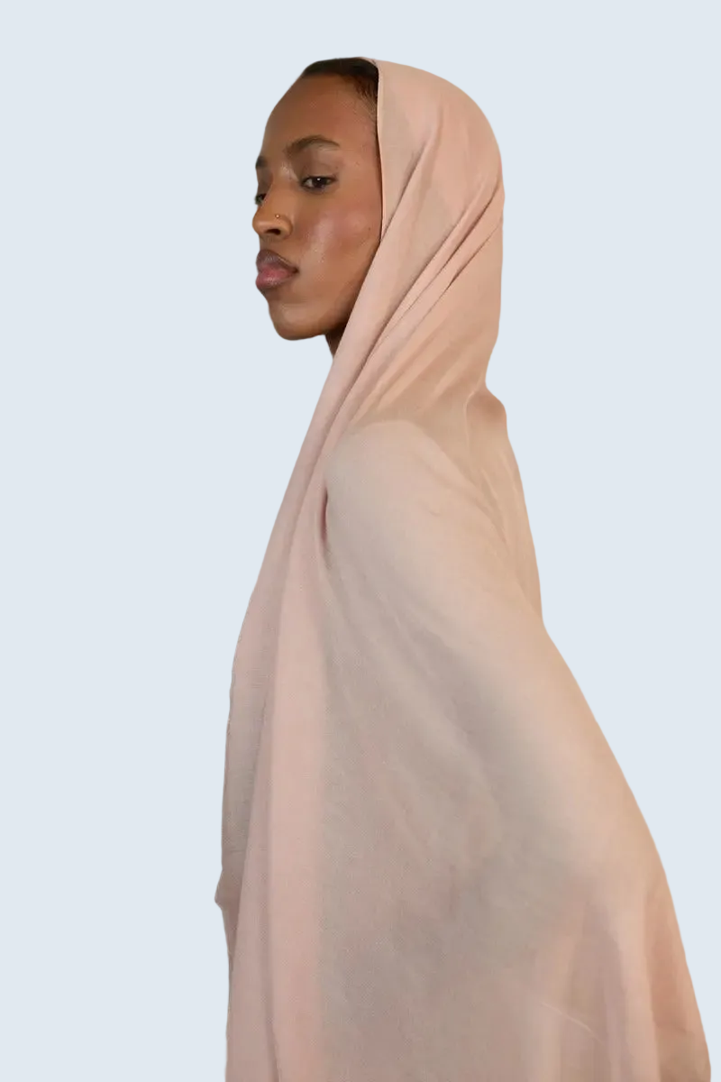 Soft Pink Plain Modal Hijab Dar-Al-Hayya