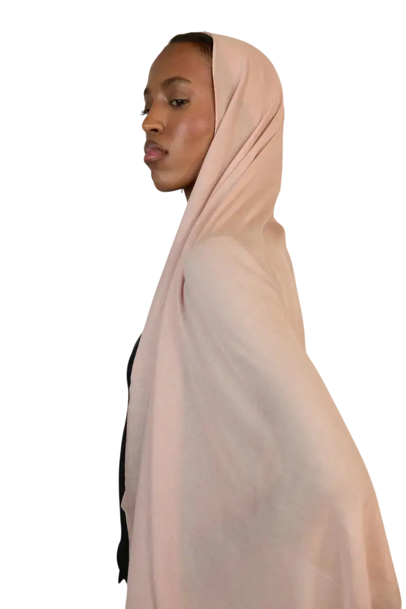 Soft Pink Plain Modal Hijab Dar-Al-Hayya