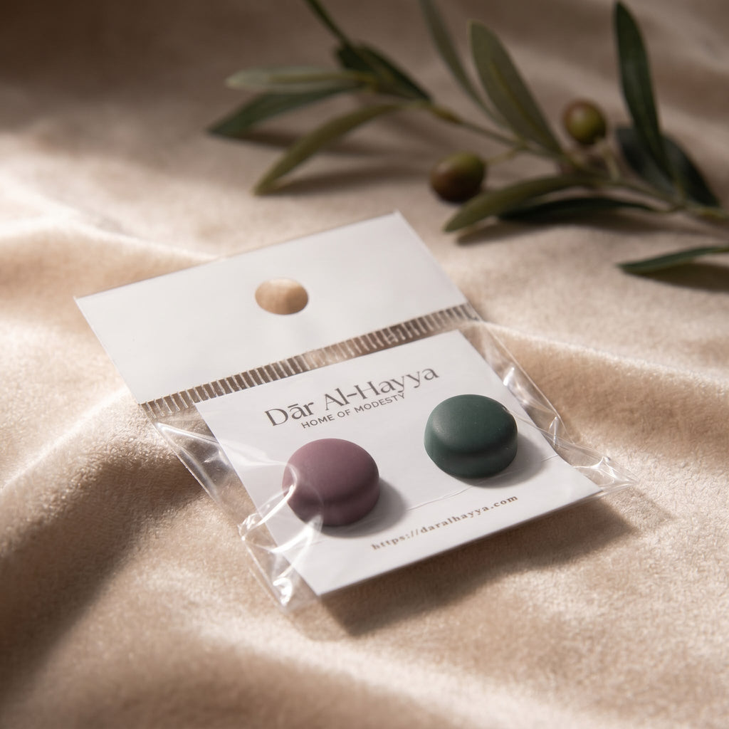 Safa Hold Magnetic Hijab Pins - Sage & Mauve