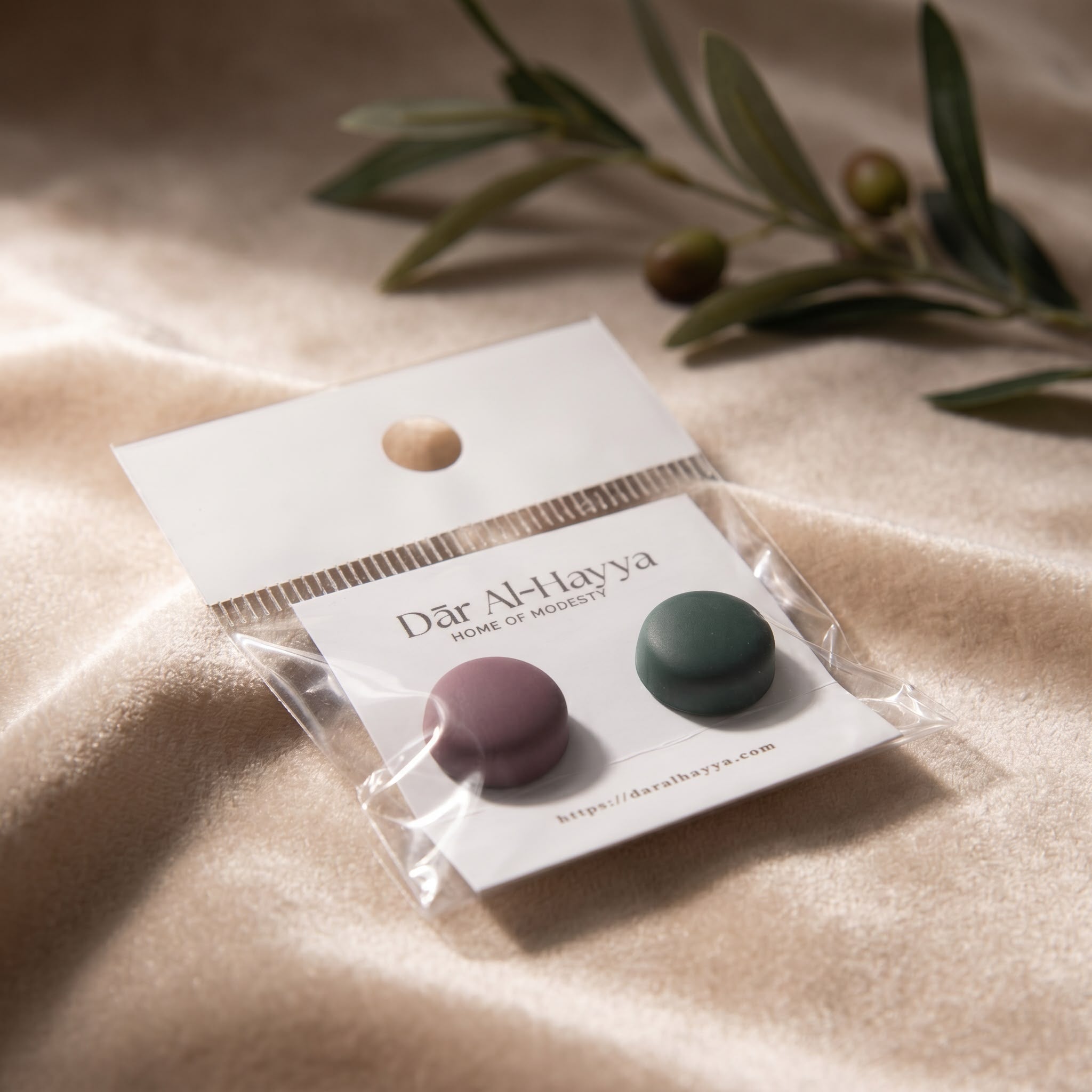 Safa Hold Magnetic Hijab Pins - Sage & Mauve