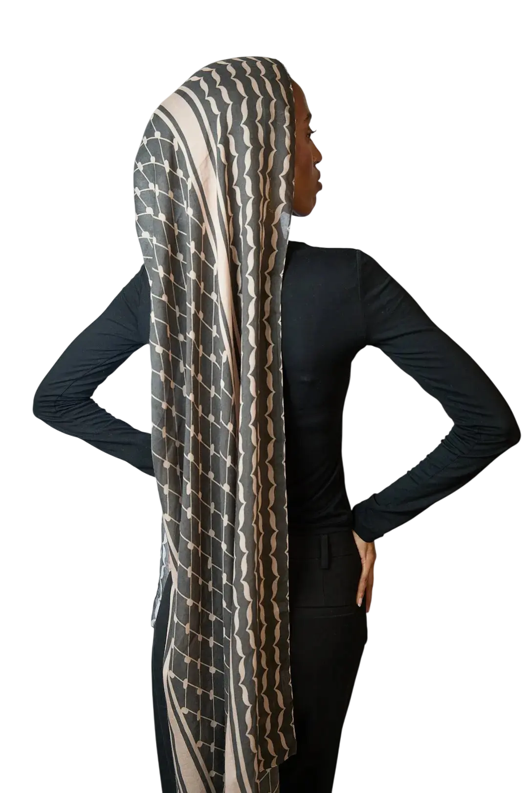 Keffiyeh Printed Modal Hijab Dar-Al-Hayya