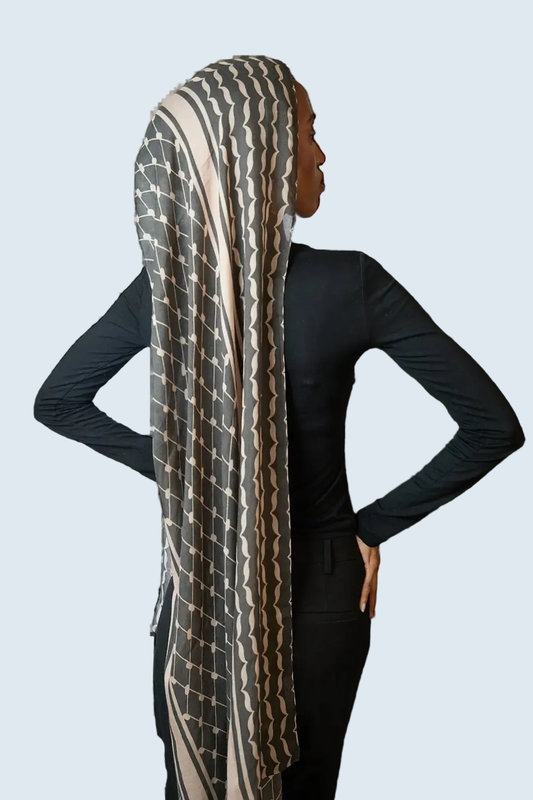 Keffiyeh Printed Modal Hijab Dar-Al-Hayya