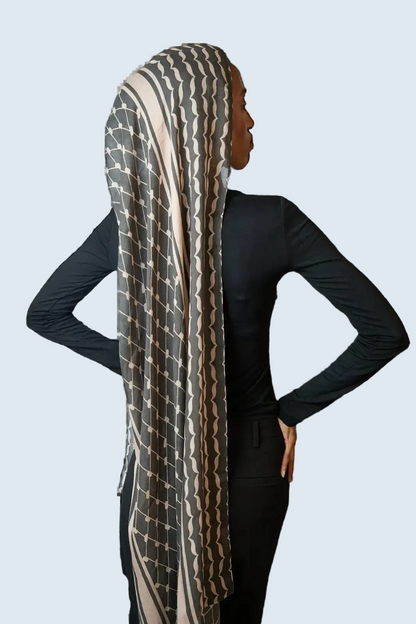 Keffiyeh Printed Modal Hijab Dar-Al-Hayya