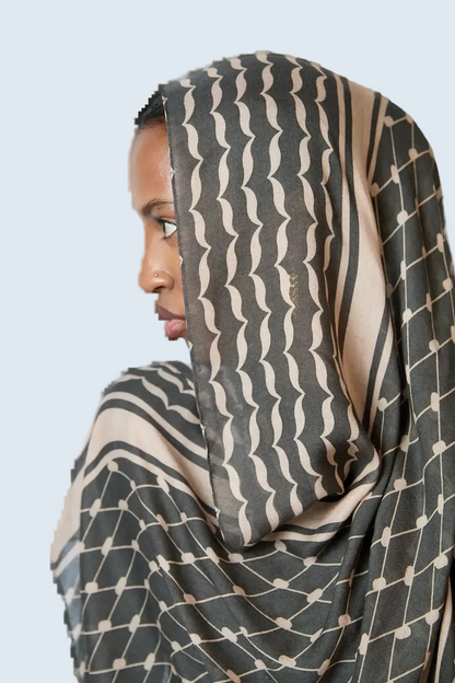 Keffiyeh Printed Modal Hijab Dar-Al-Hayya