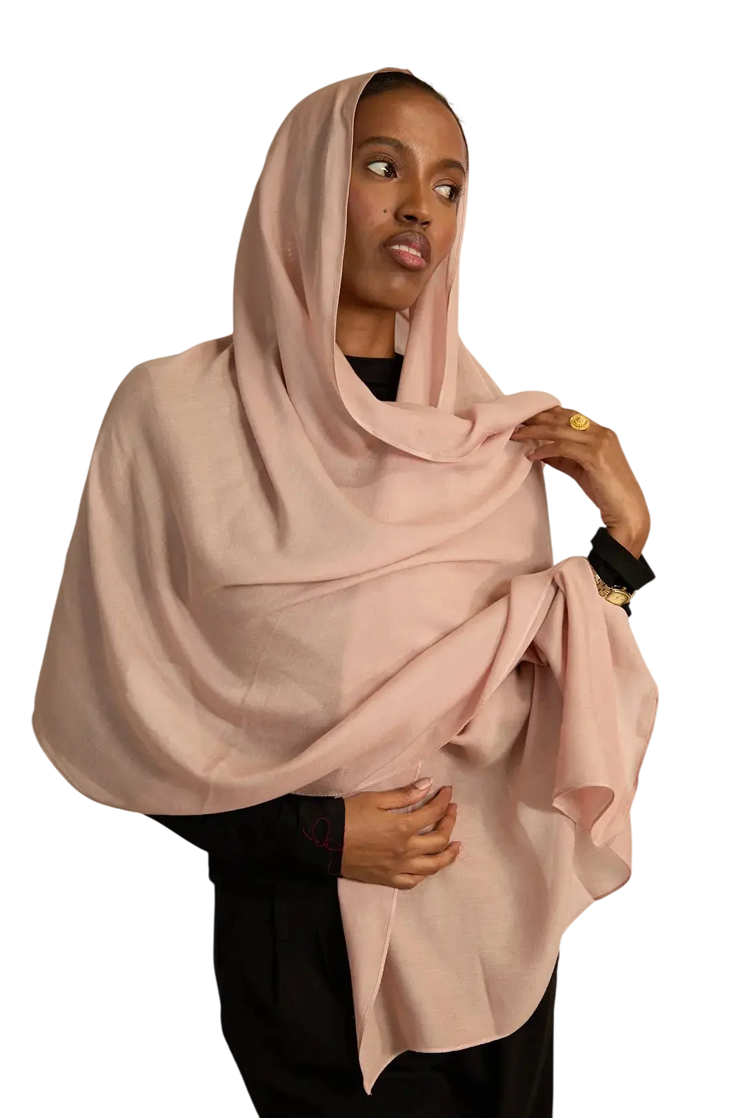 Soft Pink Plain Modal Hijab Dar-Al-Hayya