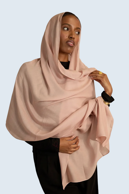 Soft Pink Plain Modal Hijab Dar-Al-Hayya