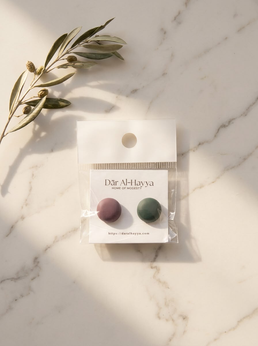 Safa Hold Magnetic Hijab Pins - Sage & Mauve
