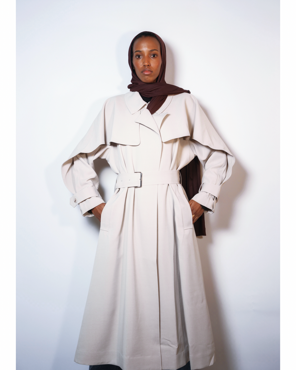 Ivory Elegance Cape Coat