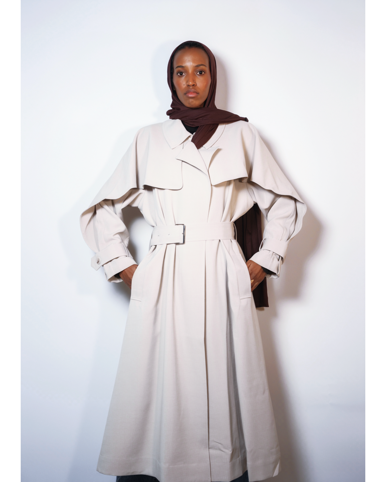 Ivory Elegance Cape Coat