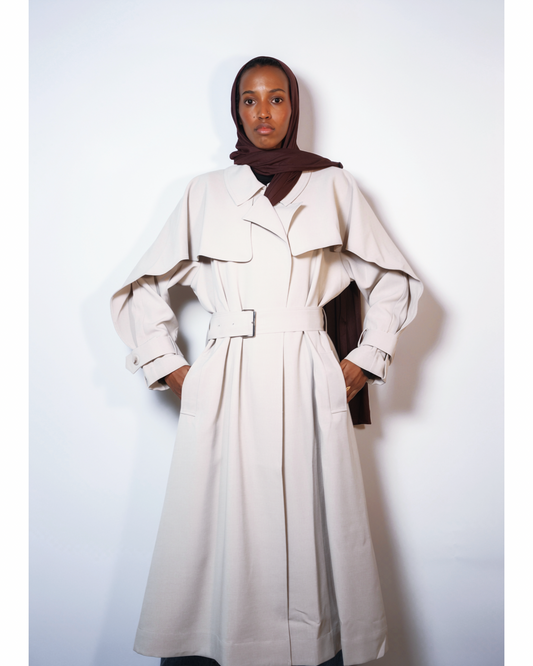 Ivory Elegance Cape Coat