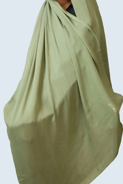 Olive Green Plain Modal Hijab Dar-Al-Hayya